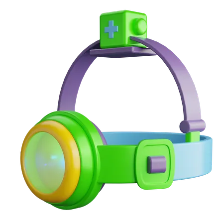 Head Torch  3D Icon