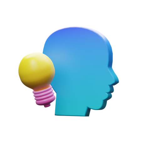 Head With Idea  3D Icon