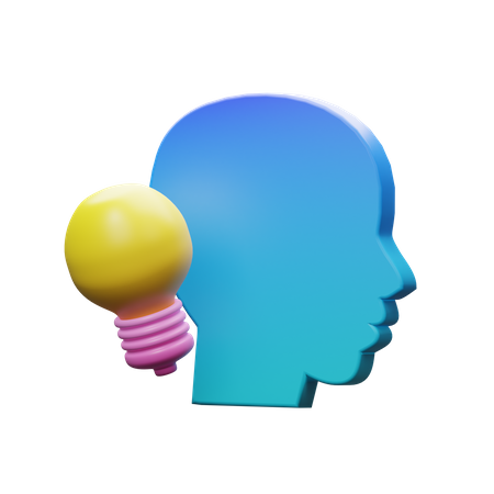 Head With Idea 3D Icon