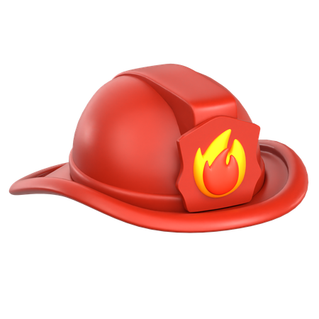 Headgear Firefighter  3D Icon