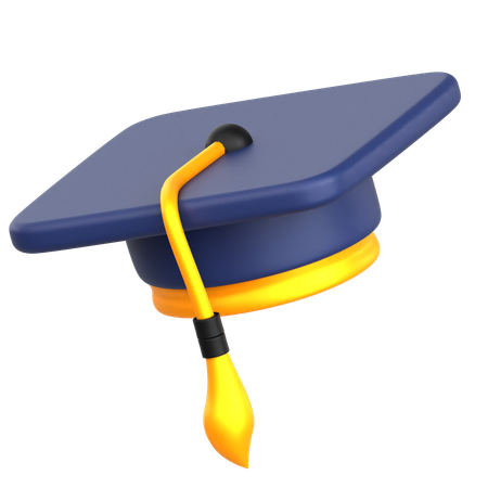 Headgear Graduate  3D Icon