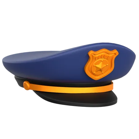 Headgear Police  3D Icon