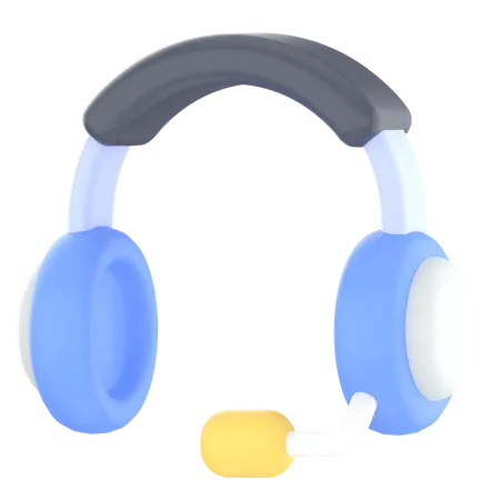 Headphone For Customer Service 3D Icon