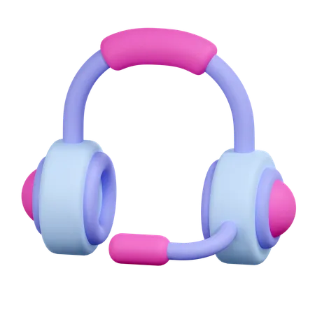 Headphone Illustration 3D Icon