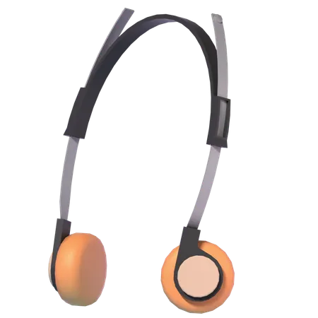 Headphone Illustration In 3 D Design 3D Icon