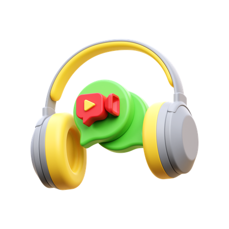 Headphone  3D Icon