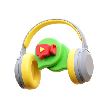 Headphone  3D Icon