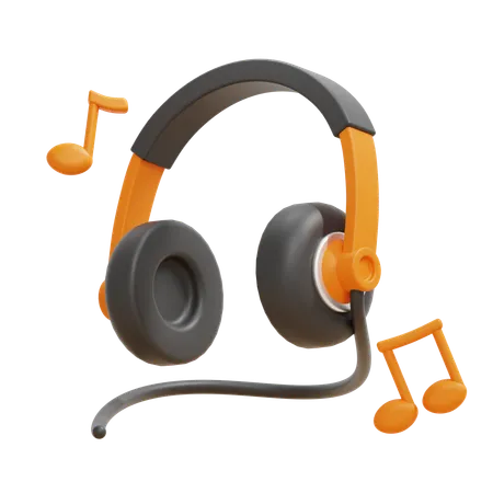 Headphone  3D Icon