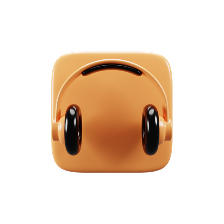 Headphone  3D Icon