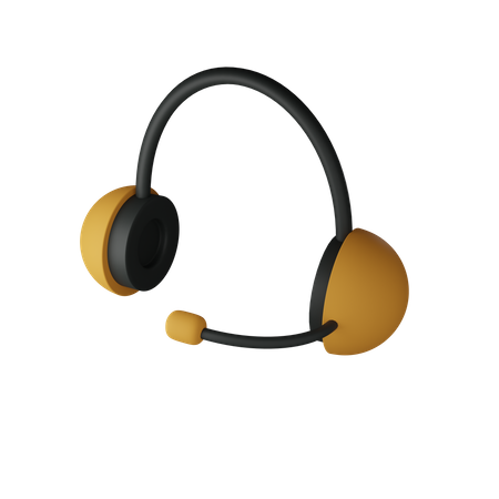 Headphone  3D Illustration