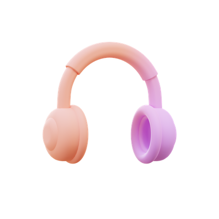 Headphone  3D Illustration