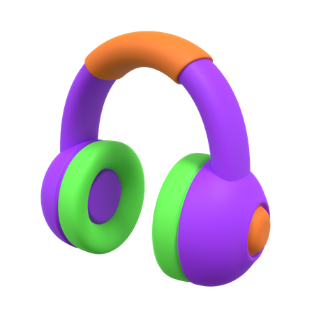 Headphone 3D Illustration