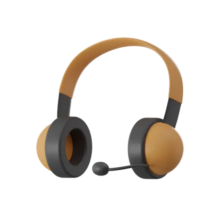 3 D Render Of Headphone Immersive Audio Experience 3D Icon