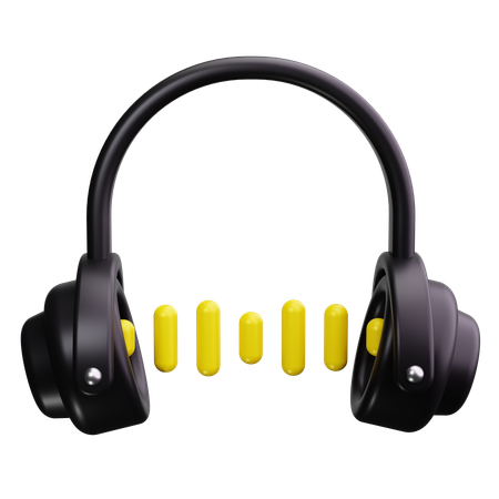 Headphones  3D Icon