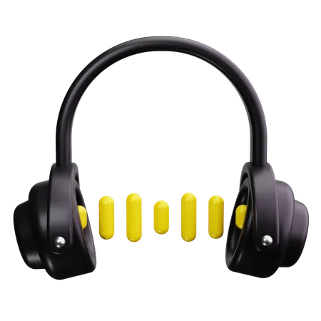 Headphones  3D Icon