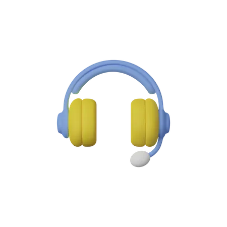 Headphones  3D Icon