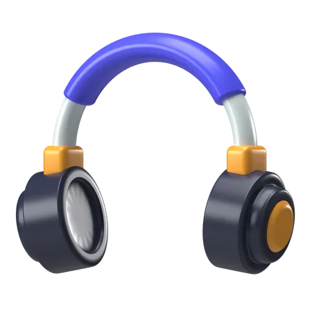 Headphones  3D Icon