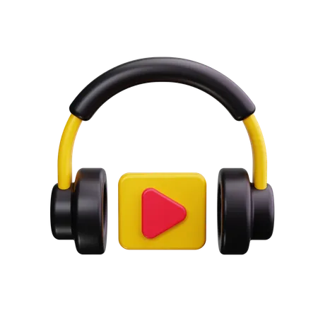 Headphones  3D Icon