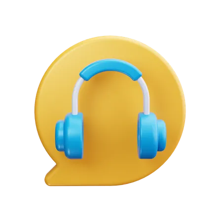 Headphones  3D Icon