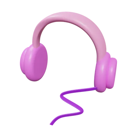 Headphones  3D Illustration