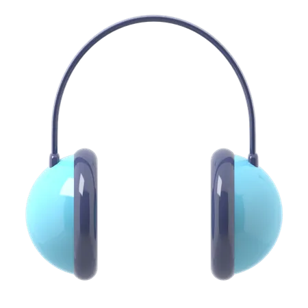 Headphones  3D Illustration