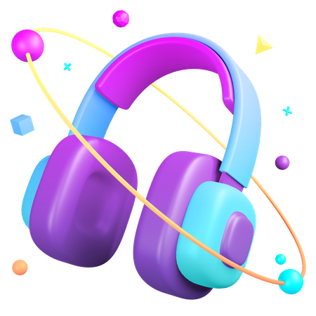 Headphones  3D Illustration