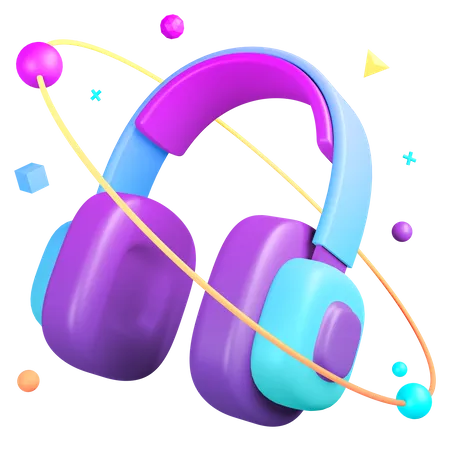 Headphones  3D Illustration