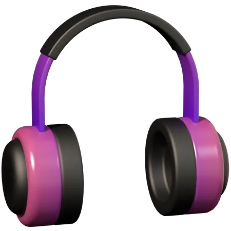 Headphones  3D Illustration