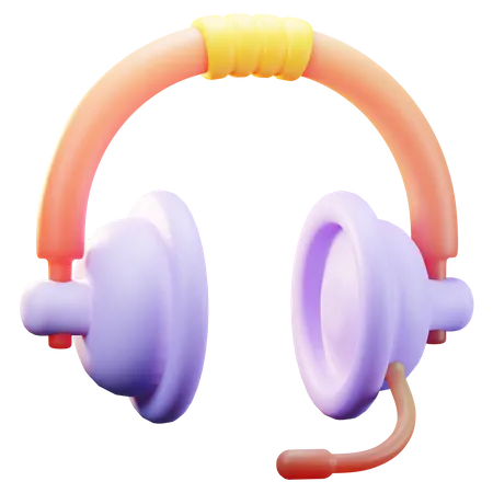 Headphones  3D Illustration