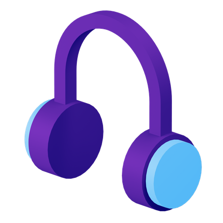 Headphones  3D Illustration