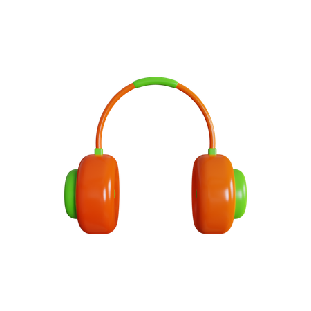 Headphones 3D Illustration