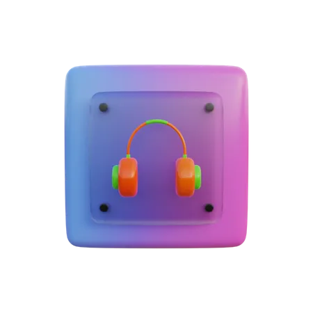 Headphones 3D Illustration