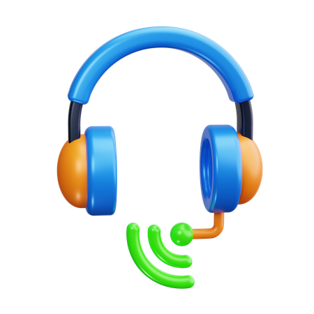 Headset  3D Icon