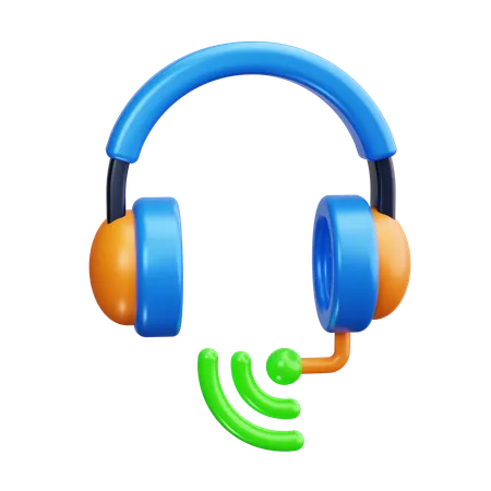 Headset  3D Icon