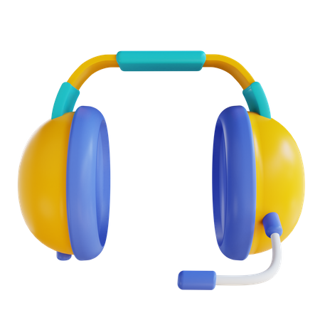 Headset  3D Icon