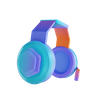 headset 3d logo