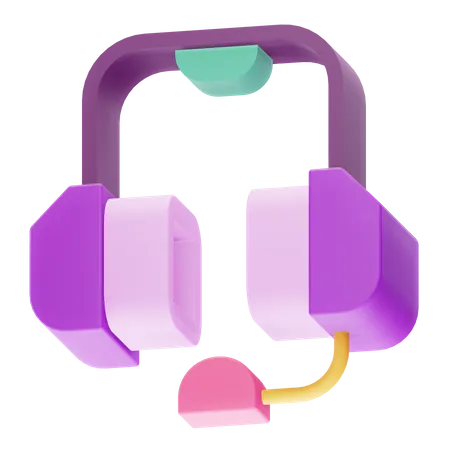 Headset  3D Icon