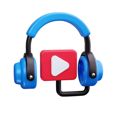 Headset microphone  3D Icon