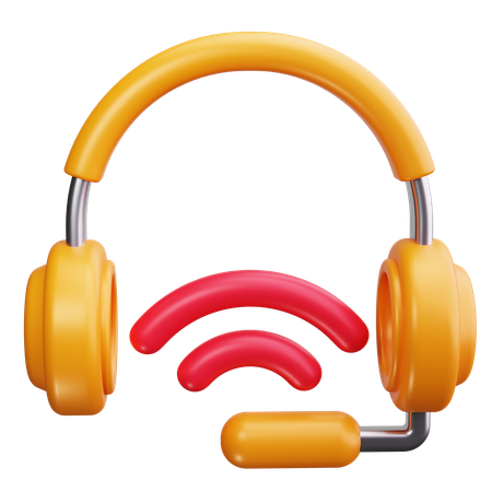 Headset-Mikrofon  3D Icon