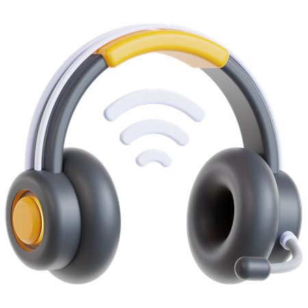 Headset Wireless  3D Icon