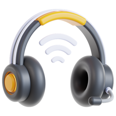 Headset Wireless  3D Icon
