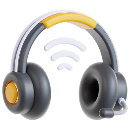 Headset Wireless  3D Icon