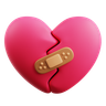 heal heart 3d illustration