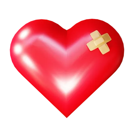 3 D Render Heal Heart 3D Icon