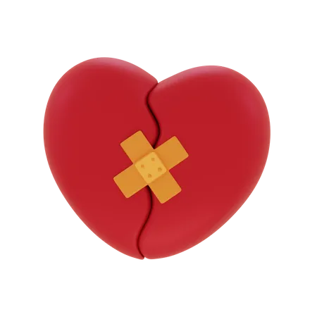 Heal Heart 3 D Illustration 3D Icon