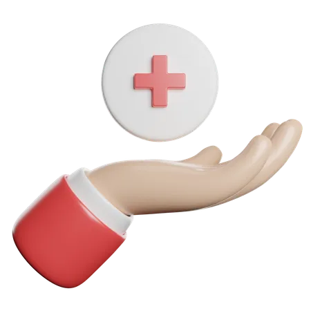 Healing Support Medical 3D Icon