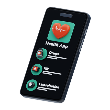 Health App  3D Icon