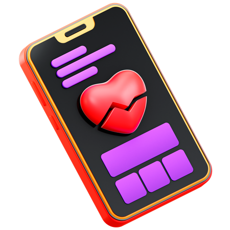 Health App  3D Illustration