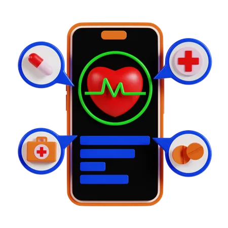 Health App  3D Icon
