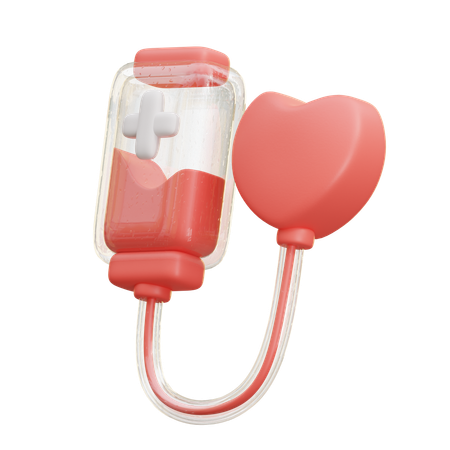 Health Blood Donation  3D Icon